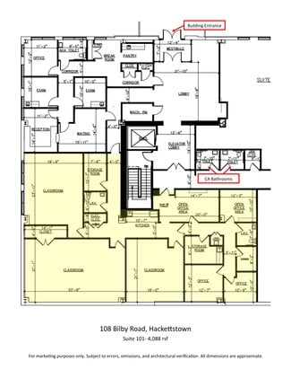 Plus de détails pour 108 Bilby Rd, Hackettstown, NJ - Bureau/Médical à louer