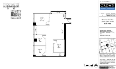 180 Dundas St W, Toronto, ON for lease Floor Plan- Image 1 of 2