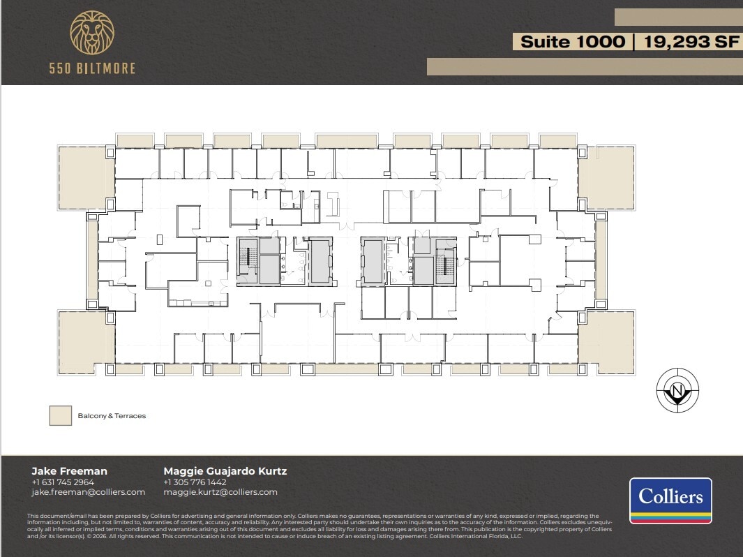 550 Biltmore Way, Coral Gables, FL for lease Floor Plan- Image 1 of 4