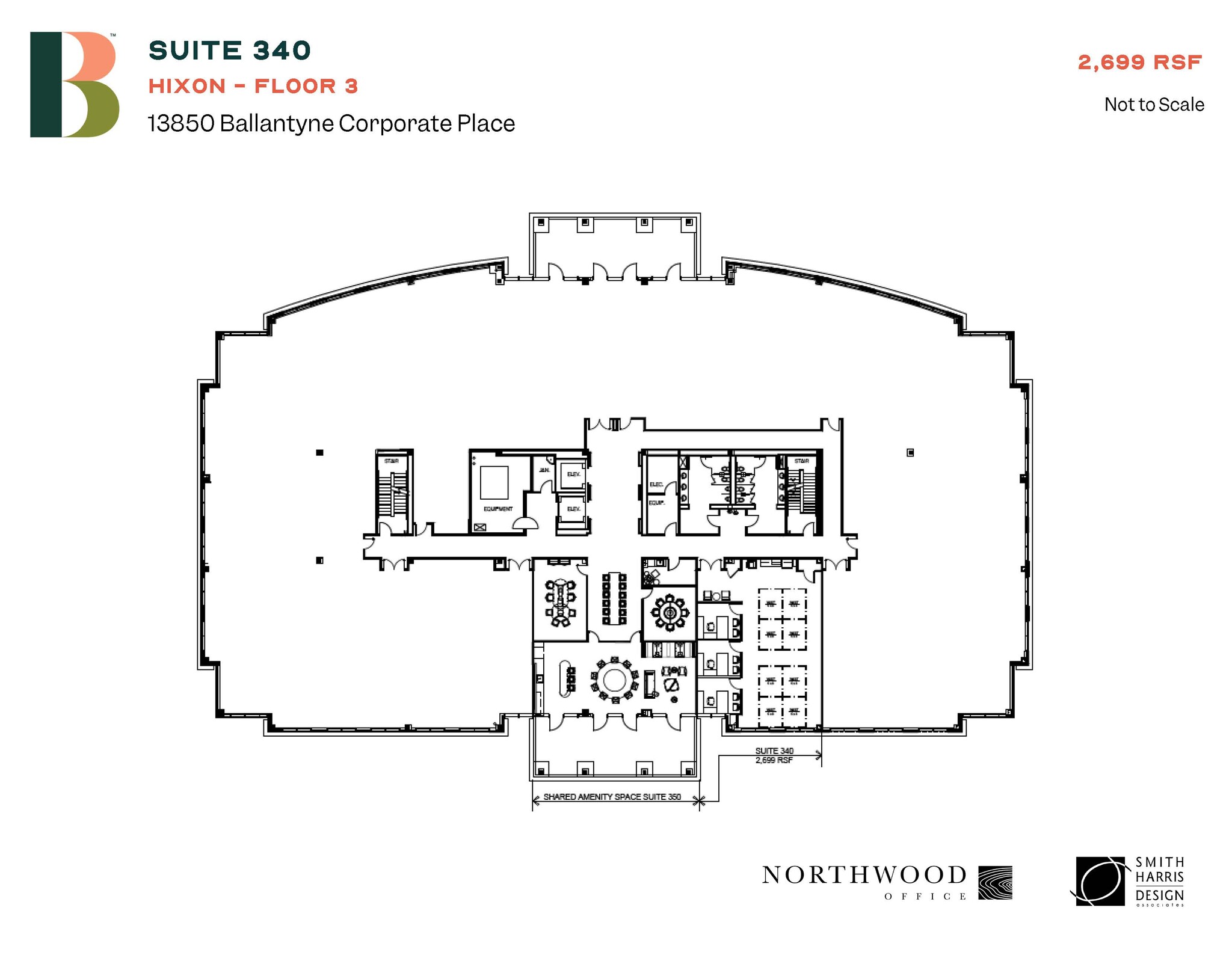 13850 Ballantyne Corporate Pl, Charlotte, NC à louer Plan d  tage- Image 1 de 1