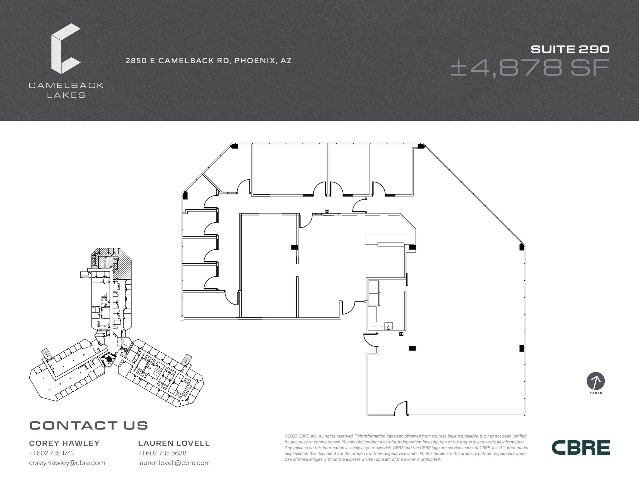2850 E Camelback Rd, Phoenix, AZ for lease Site Plan- Image 1 of 2