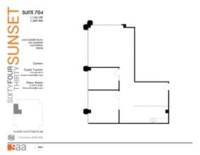 6430 W Sunset Blvd, Los Angeles, CA for lease Floor Plan- Image 1 of 1