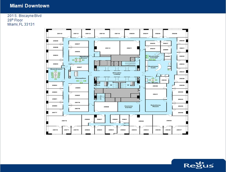 201 S Biscayne Blvd, Miami, FL à louer Plan d  tage- Image 1 de 1