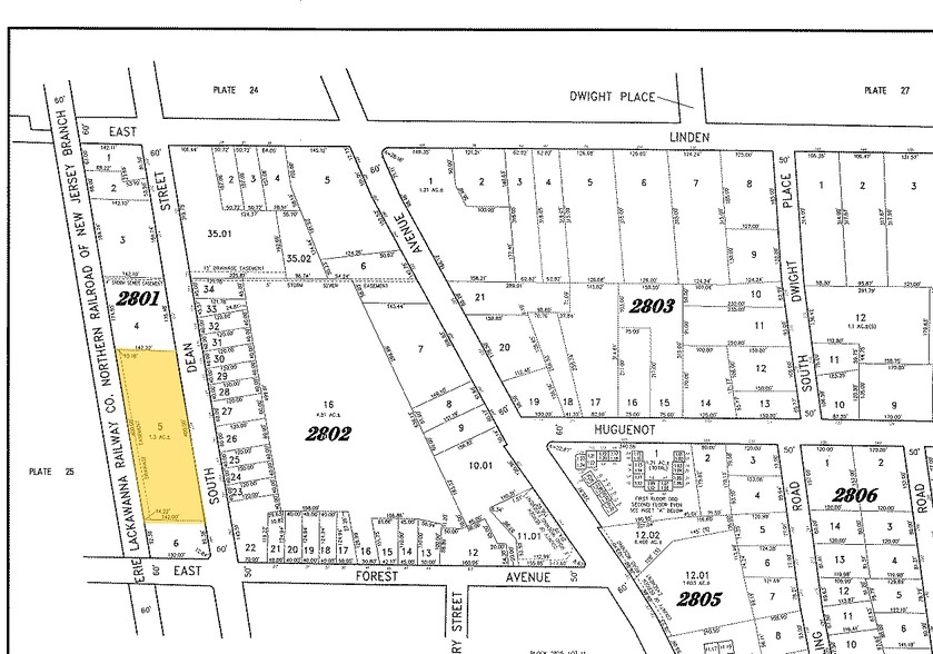 240-250 S Dean St, Englewood, NJ à louer - Plan cadastral - Image 2 de 4