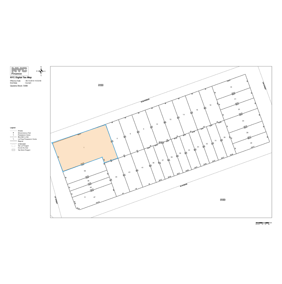 4355 147th St, Flushing, NY for sale Plat Map- Image 1 of 1