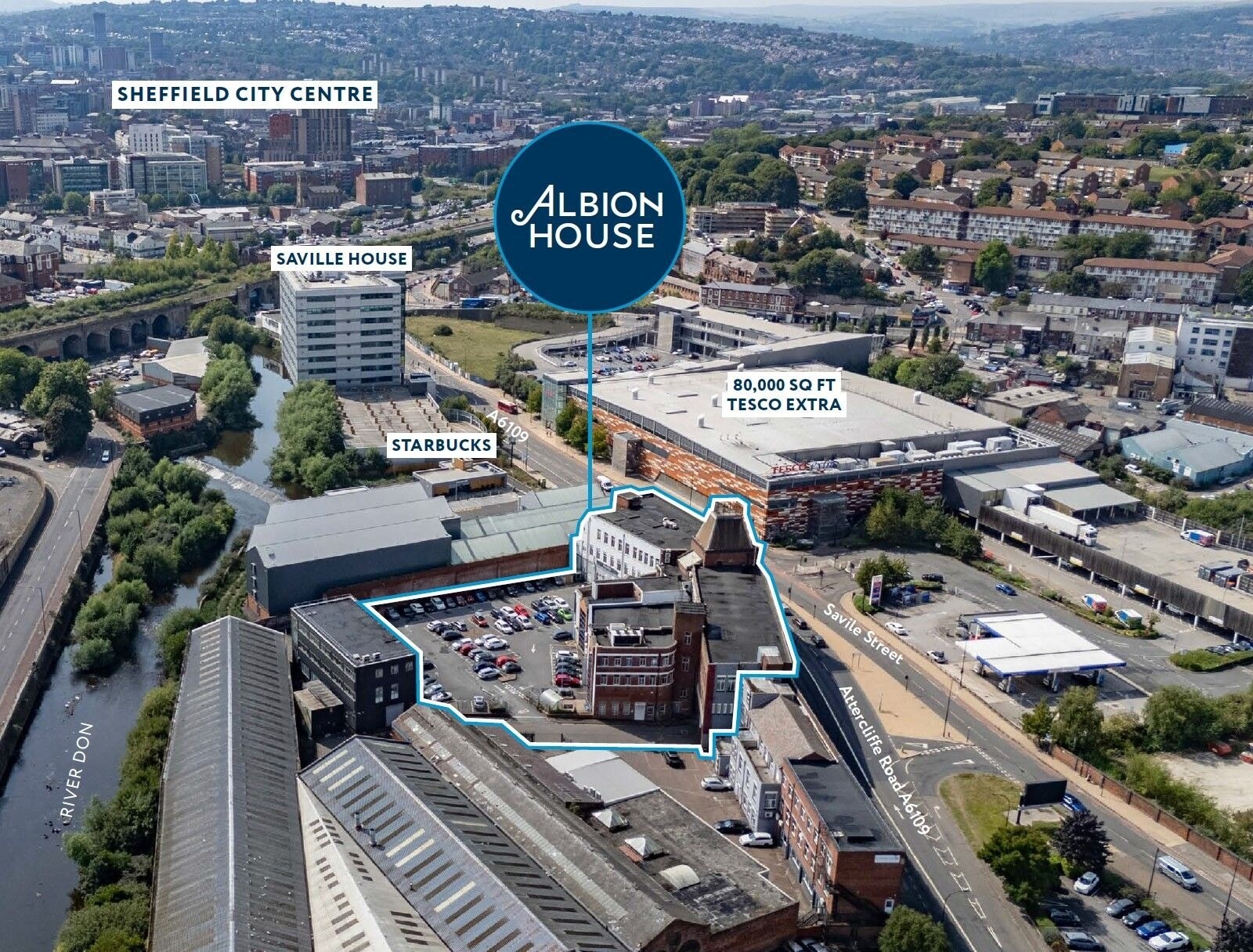 Savile St, Sheffield à vendre Aérien- Image 1 de 4