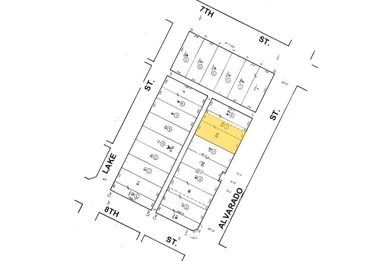 721-729 S Alvarado St, Los Angeles, CA for lease - Plat Map - Image 3 of 90