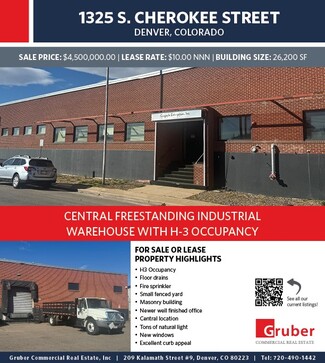 More details for 1321-1325 S Cherokee St, Denver, CO - Industrial for Sale