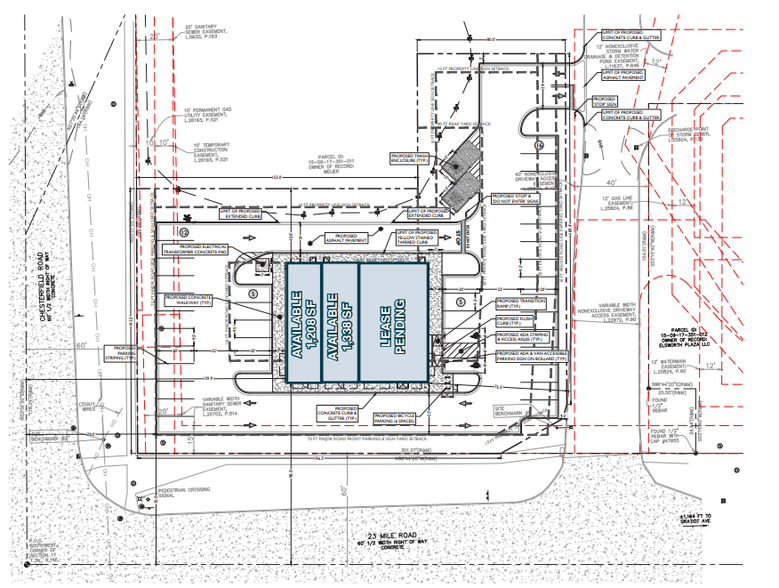 27169 23 Mile Rd, Chesterfield, MI à louer - Plan de site - Image 1 de 2