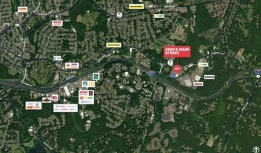 3580 E Main St, Waterbury, CT - Aérien Vue de la carte