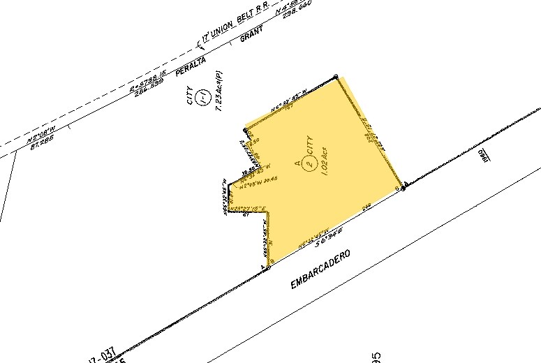 1940-1942 Embarcadero, Oakland, CA à louer - Plan cadastral - Image 2 de 3