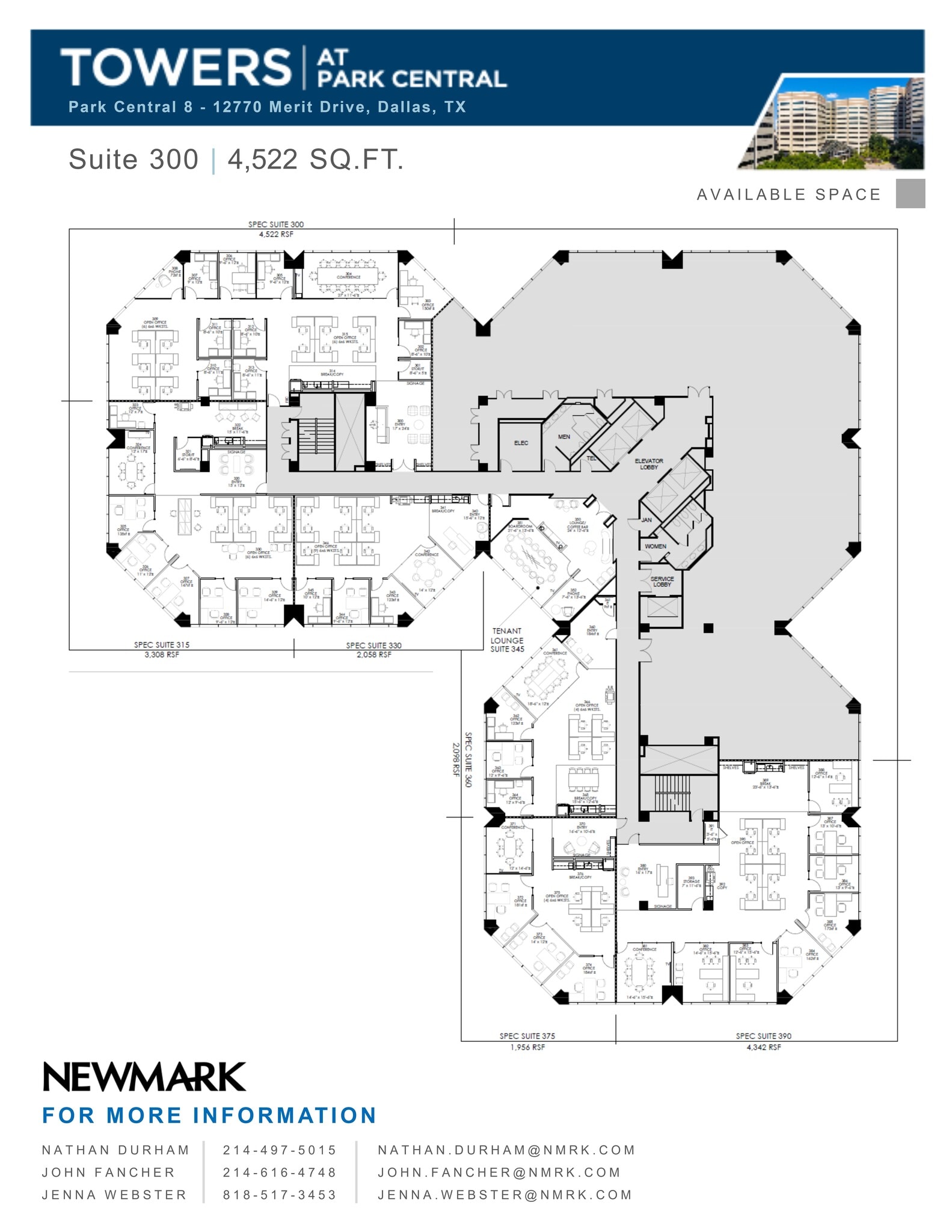 12750 Merit Dr, Dallas, TX à louer Plan de site- Image 1 de 2