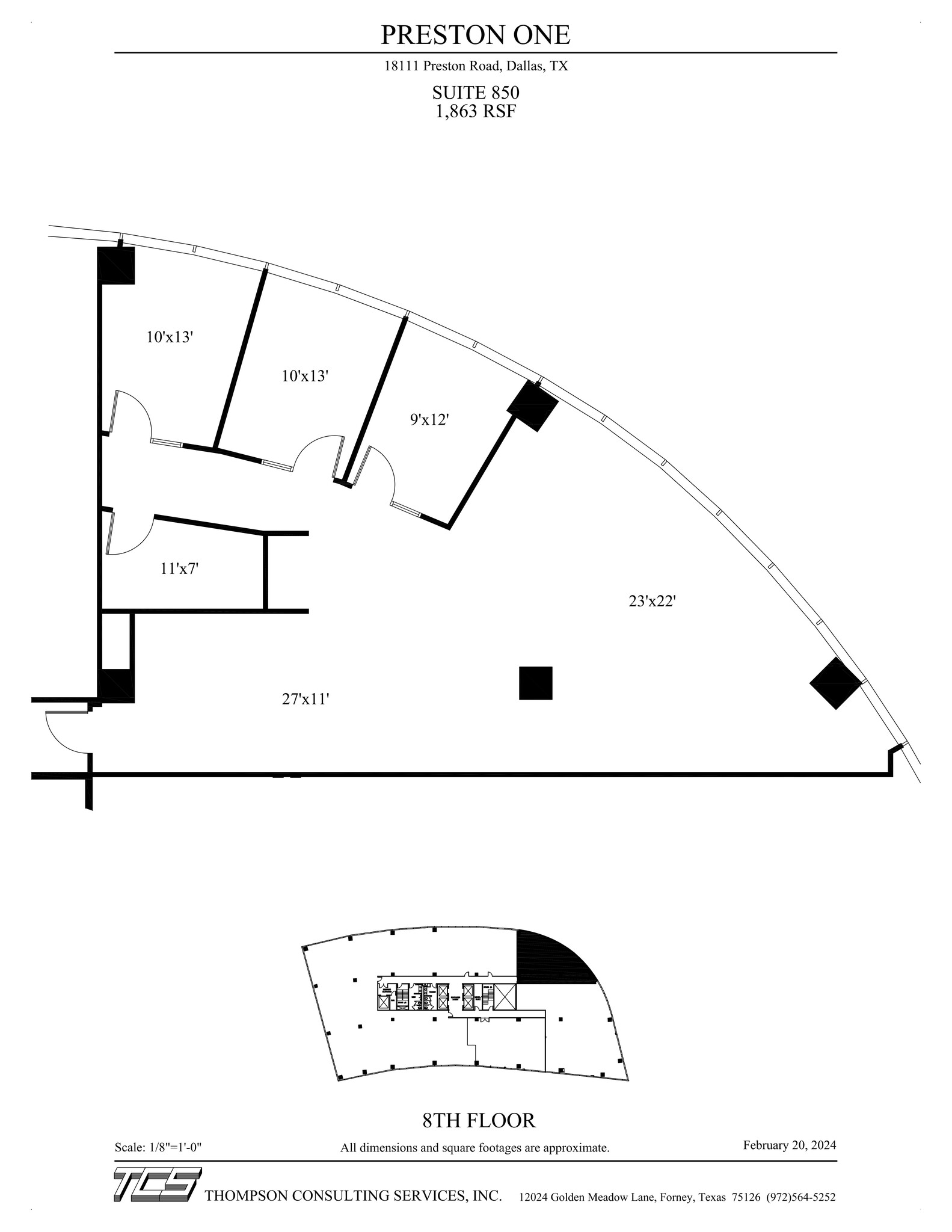 18111 Preston Rd, Dallas, TX à louer Plan de site- Image 1 de 1