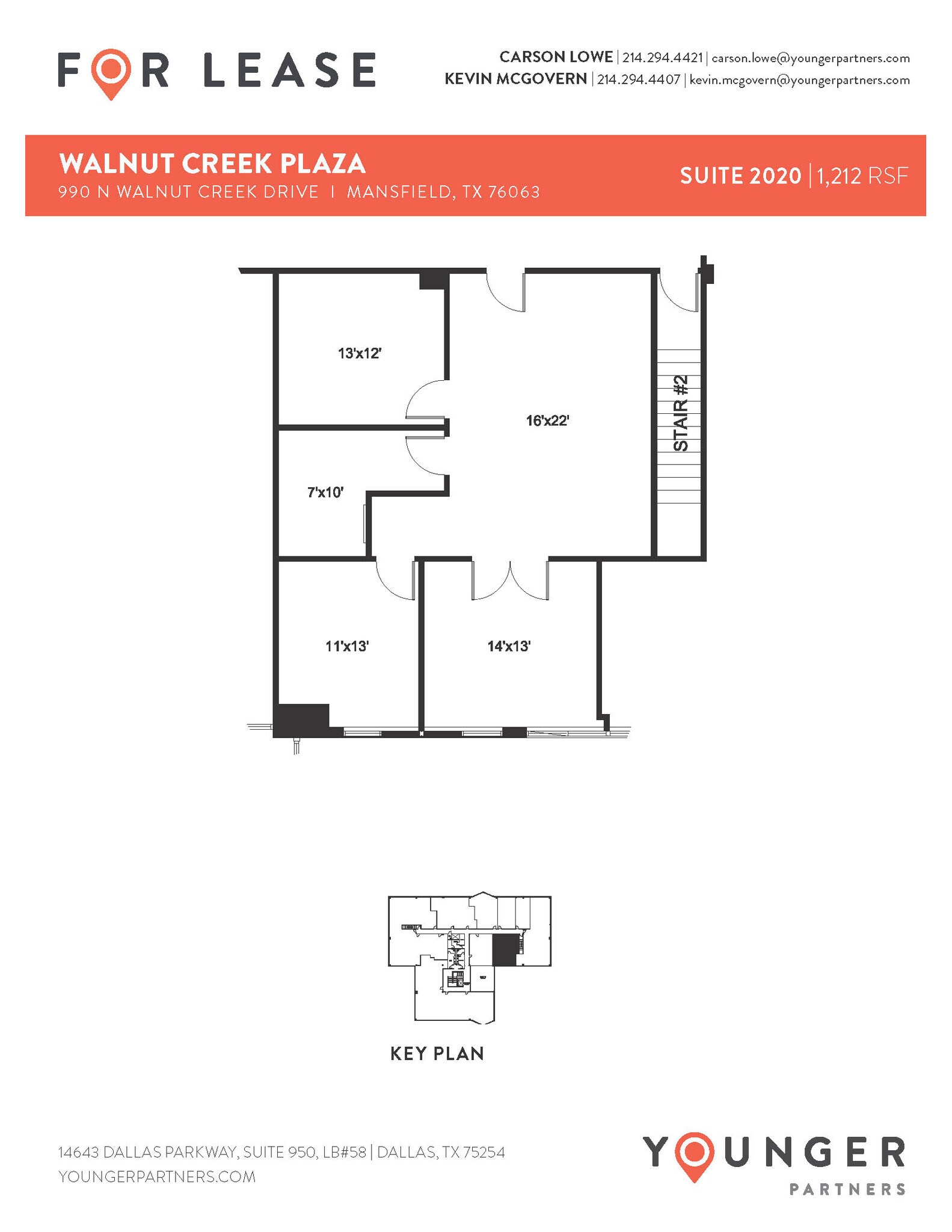 990 N Walnut Creek Dr, Mansfield, TX à louer Plan d’étage- Image 1 de 1