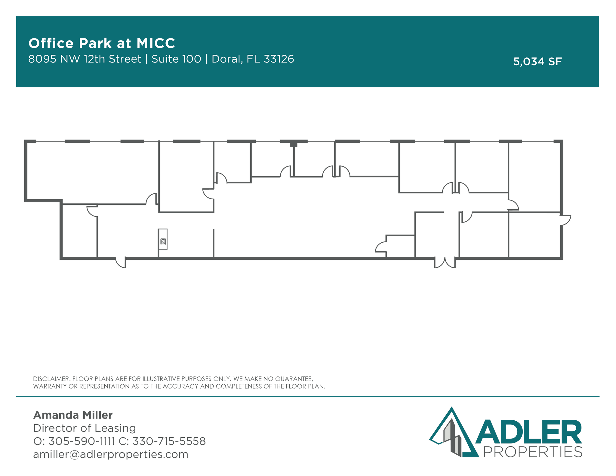 7925 NW 12th St, Doral, FL à louer Plan d  tage- Image 1 de 1