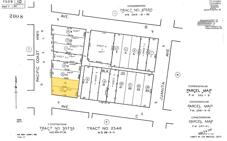 1032 S Pacific Coast Hwy, Redondo Beach, CA à vendre - Plan cadastral - Image 1 de 1