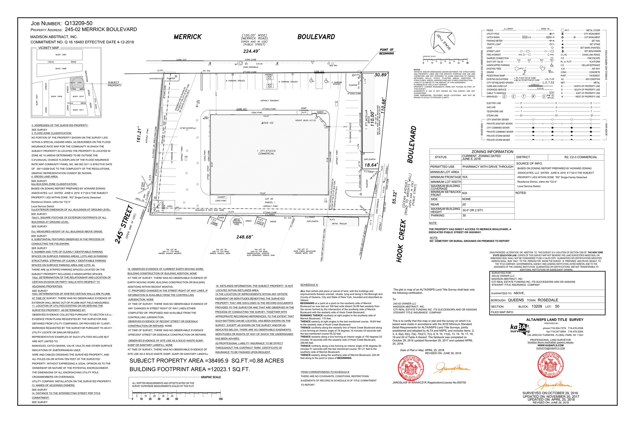 24502 Merrick Blvd, Rosedale, NY à louer Plan de site- Image 1 de 2