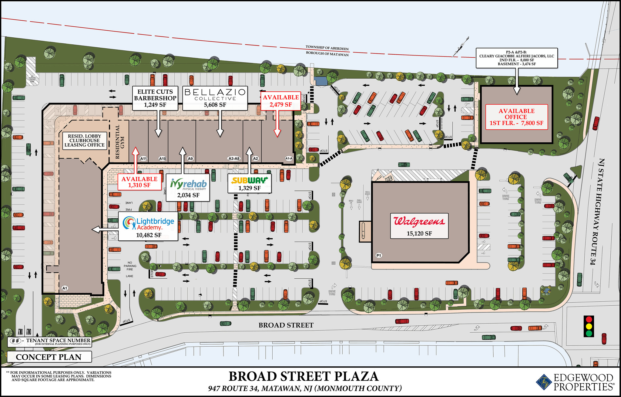 Route 34 & Broad St, Matawan, NJ for lease Site Plan- Image 1 of 6