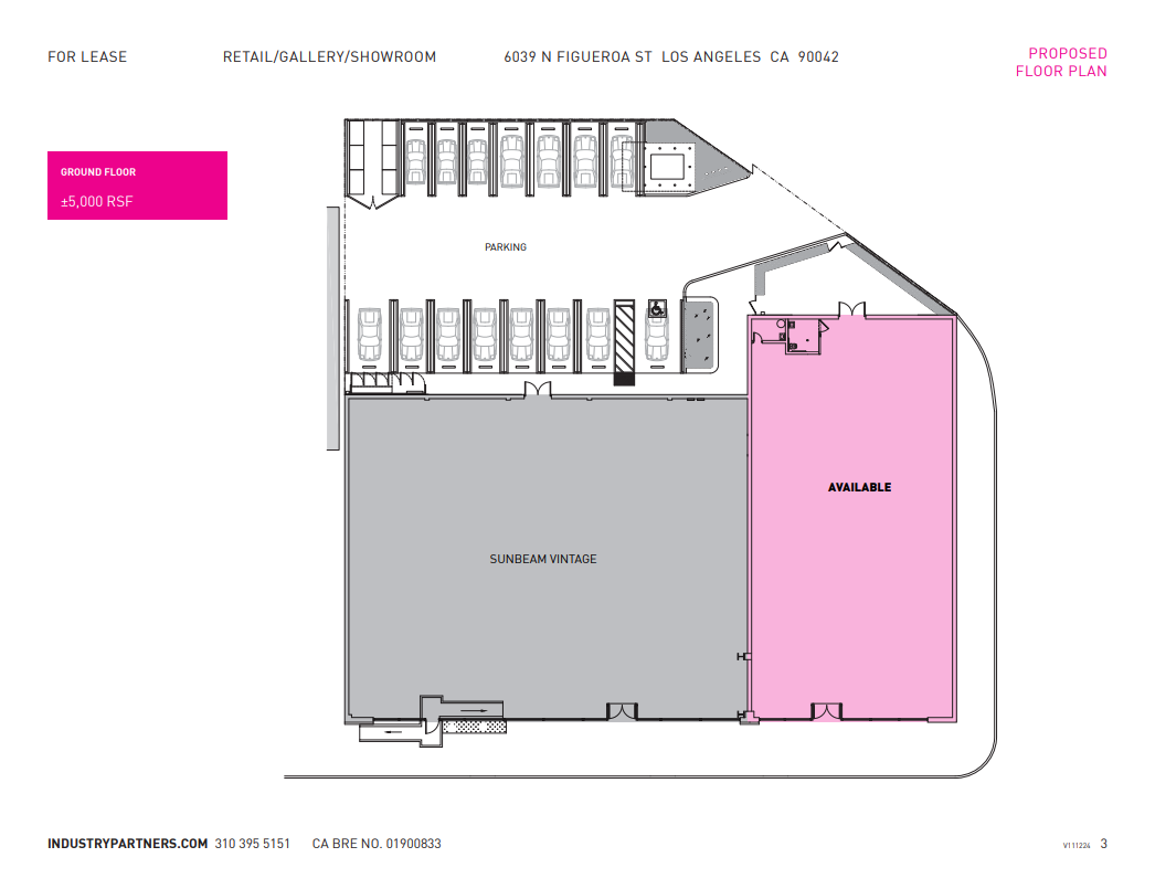 6029-6039 N Figueroa St, Los Angeles, CA for lease Floor Plan- Image 1 of 1