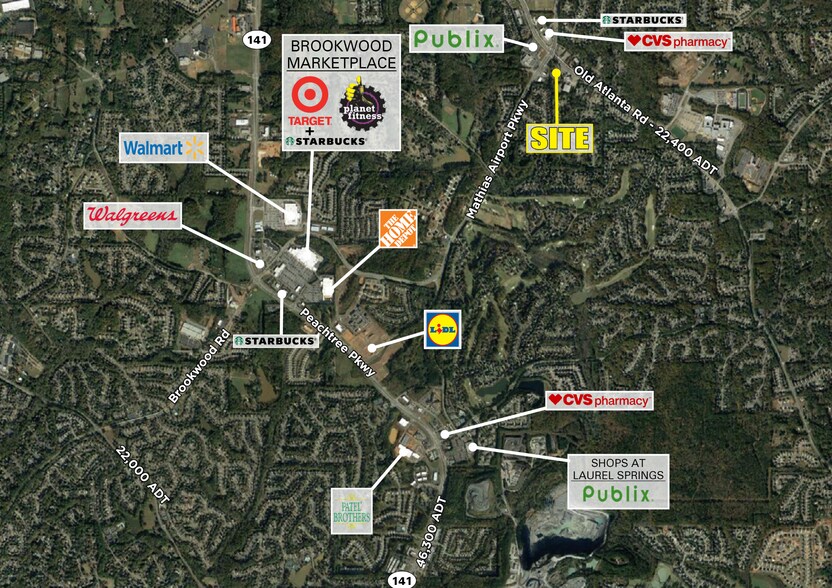 Old Atlanta Rd & Mathis Airport Blvd rd, Cumming, GA à vendre - Photo du bâtiment - Image 1 de 2