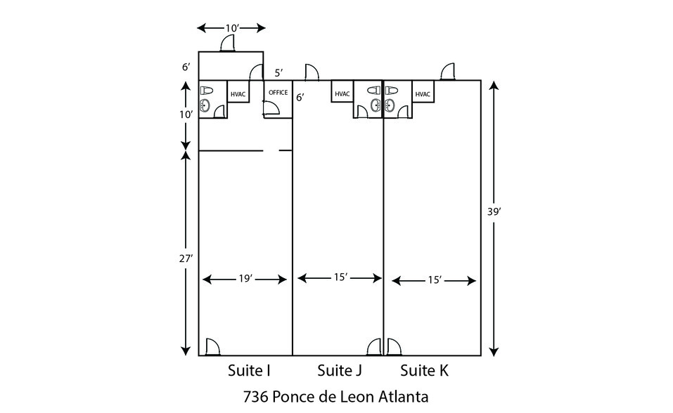 736 Ponce de Leon Ave NE, Atlanta, GA à louer - Photo du b timent - Image 3 de 5