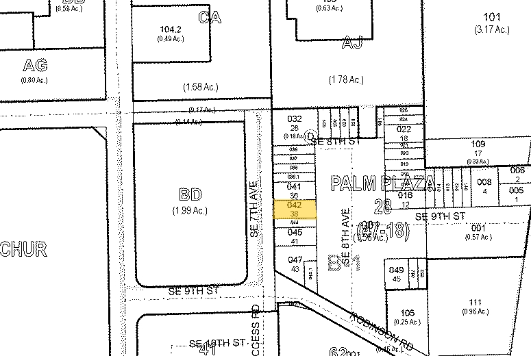 833-839 SE 8th Ave, Deerfield Beach, FL for lease - Plat Map - Image 2 of 54