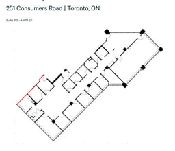 245 Consumers Rd, Toronto, ON à louer Plan d’étage- Image 1 de 1