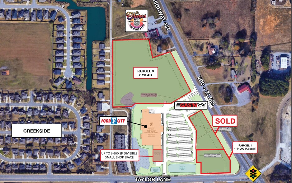 6978 U.S. 431 hwy, Owens Cross Roads, AL à vendre - Photo du bâtiment - Image 1 de 4