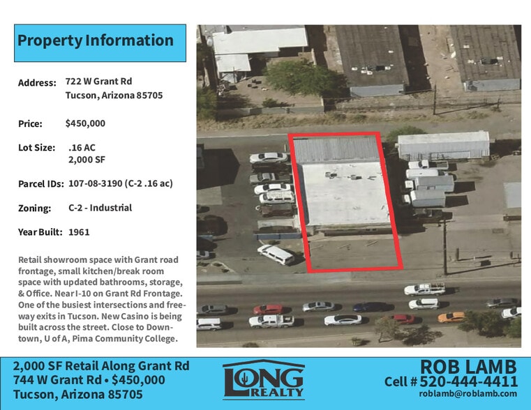 744 W Grant Rd, Tucson, AZ for sale - Building Photo - Image 2 of 7