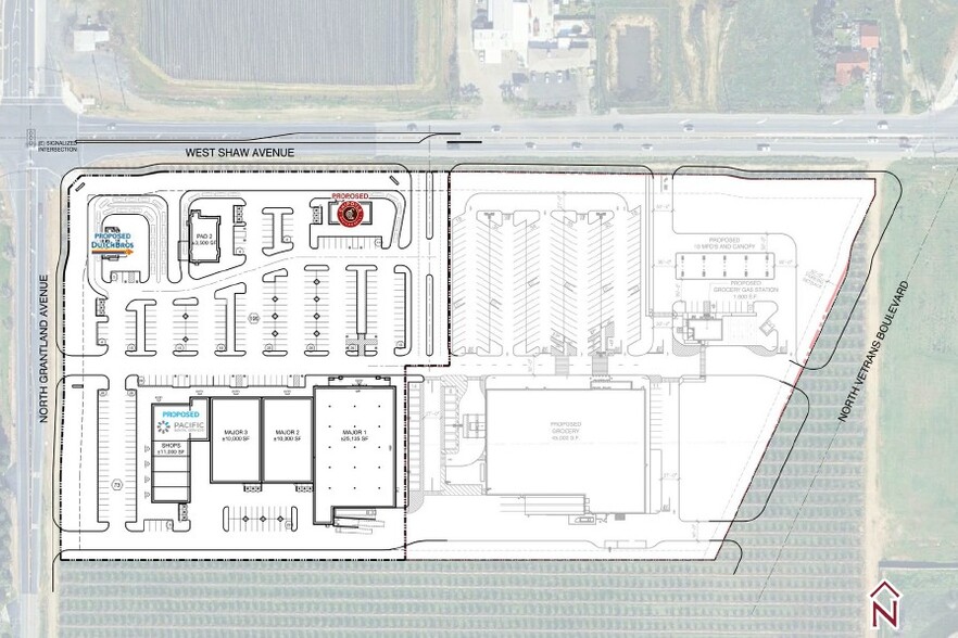 Shaw Ave, Fresno, CA for lease - Building Photo - Image 2 of 2