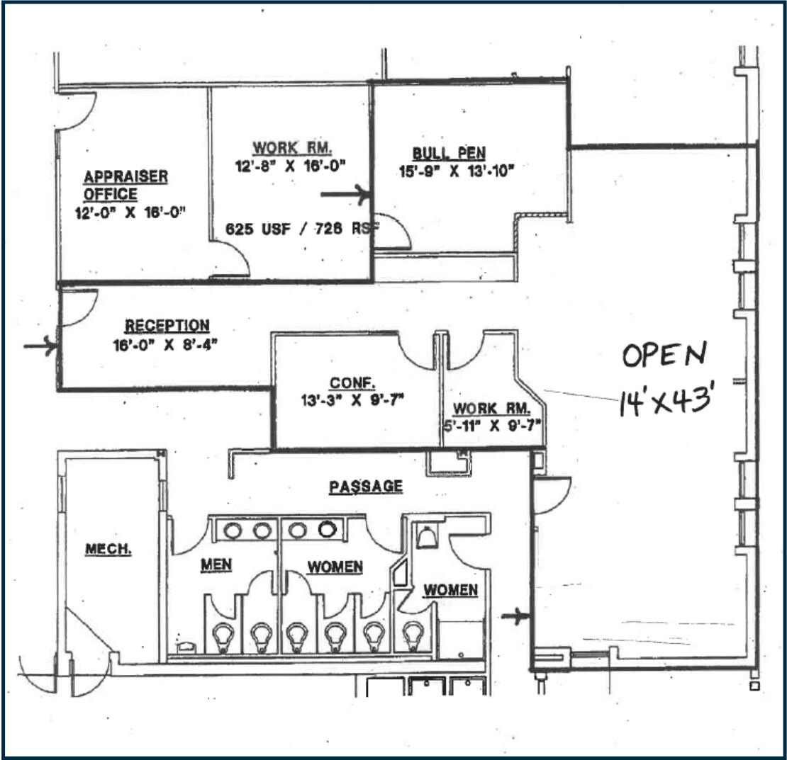 4541 S Bellaire Dr, Fort Worth, TX for lease Floor Plan- Image 1 of 9