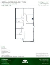 1-13 Orchard Rd, Lake Forest, CA for lease Floor Plan- Image 1 of 1