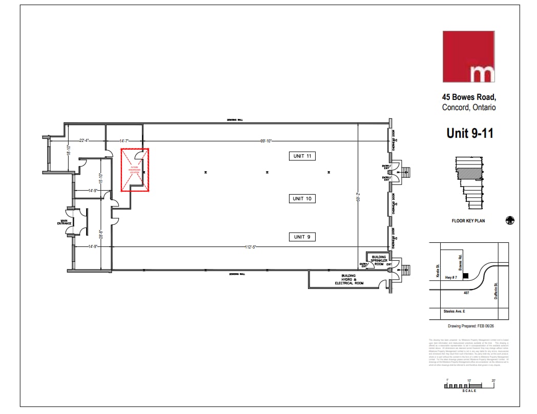45 Bowes Rd, Concord, ON for lease Floor Plan- Image 1 of 1