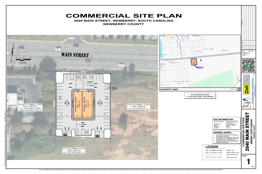 00 Main st, Newberry, SC for lease - Site Plan - Image 2 of 6