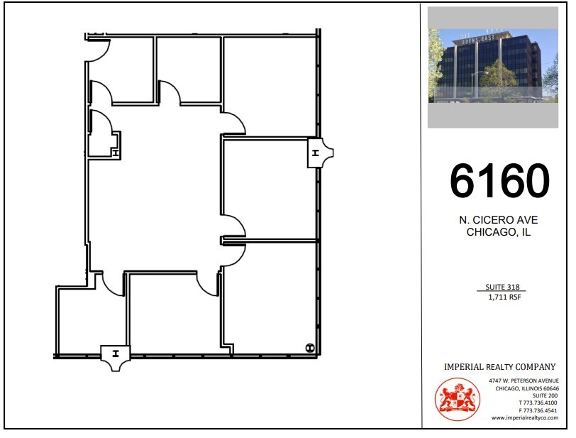 6160 N Cicero Ave, Chicago, IL à louer Plan d  tage- Image 1 de 8