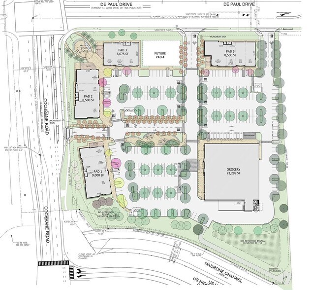 1047 SEC HWY 101 & Cochrane Rd Rd, Morgan Hill, CA à louer - Plan de site - Image 3 de 4