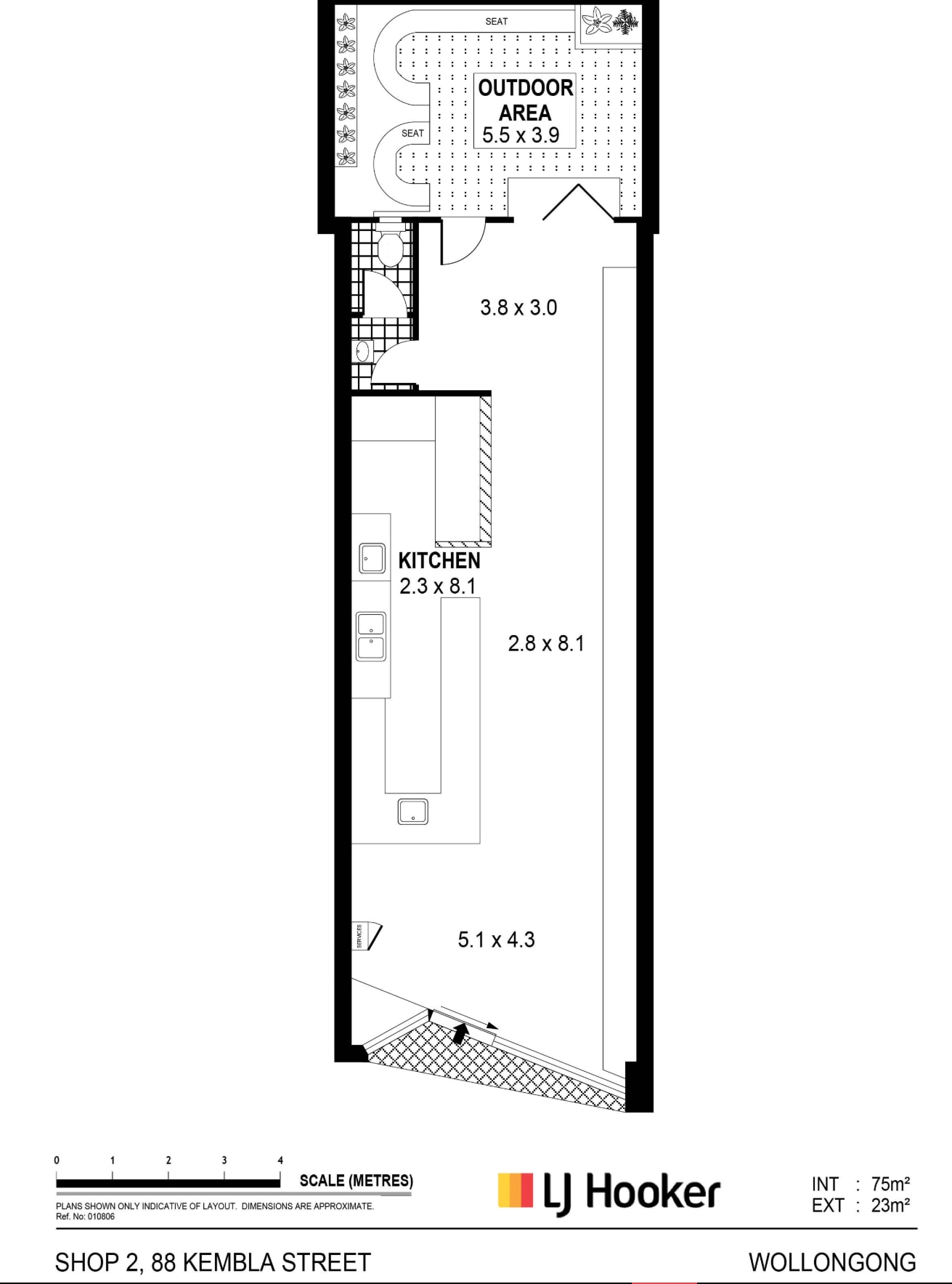 88 Kembla St, Wollongong for lease Floor Plan- Image 1 of 6