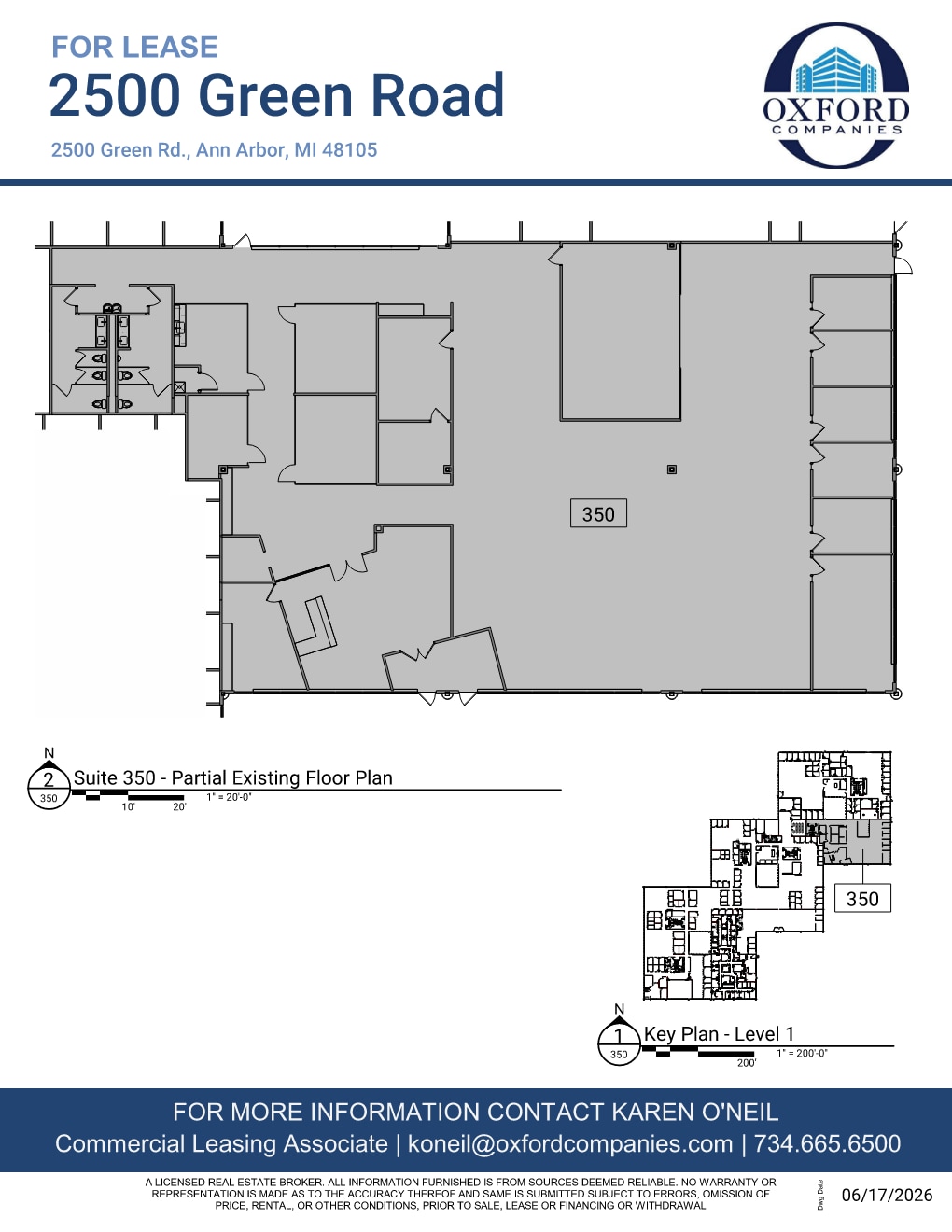 2500 Green Rd, Ann Arbor, MI à louer Plan d’étage- Image 1 de 1