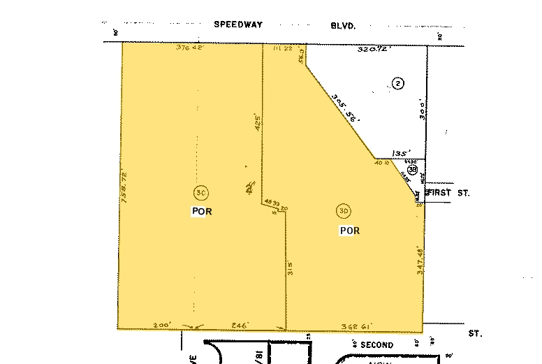 4500 E Speedway Blvd, Tucson, AZ for lease - Plat Map - Image 2 of 5