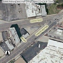 4014 Chouteau Ave, Saint Louis, MO - AERIAL map view