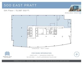 500 E Pratt St, Baltimore, MD for lease Floor Plan- Image 2 of 2