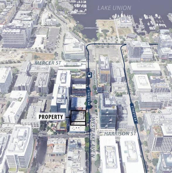 411-415 Westlake Ave N, Seattle, WA for sale - Aerial - Image 2 of 3