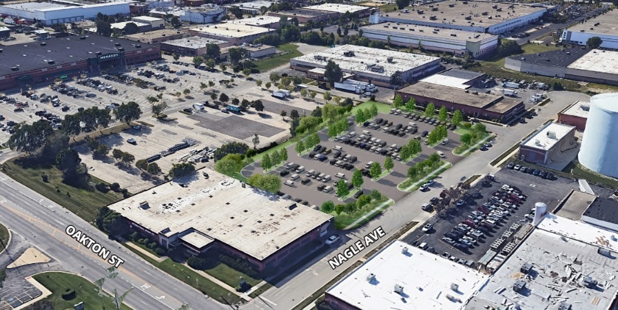 6401 Oakton St, Morton Grove, IL for lease - Aerial - Image 2 of 2