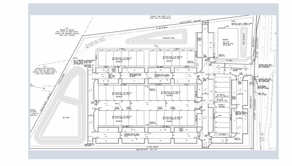 594 NC Highway 210 E, Hampstead, NC for lease - Site Plan - Image 1 of 5
