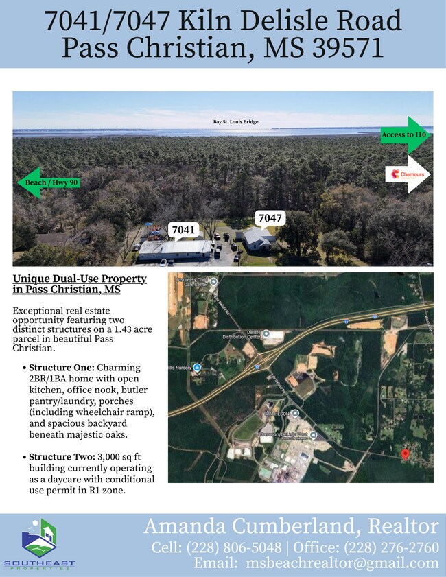 Plus de détails pour 7041 Kiln Delisle Rd, Pass Christian, MS - Commerce de détail à vendre