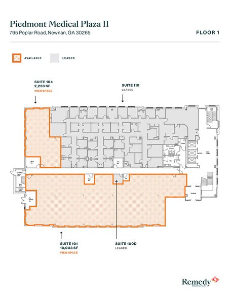 795 Poplar Rd, Newnan, GA à louer - Plan d’étage - Image 3 de 6