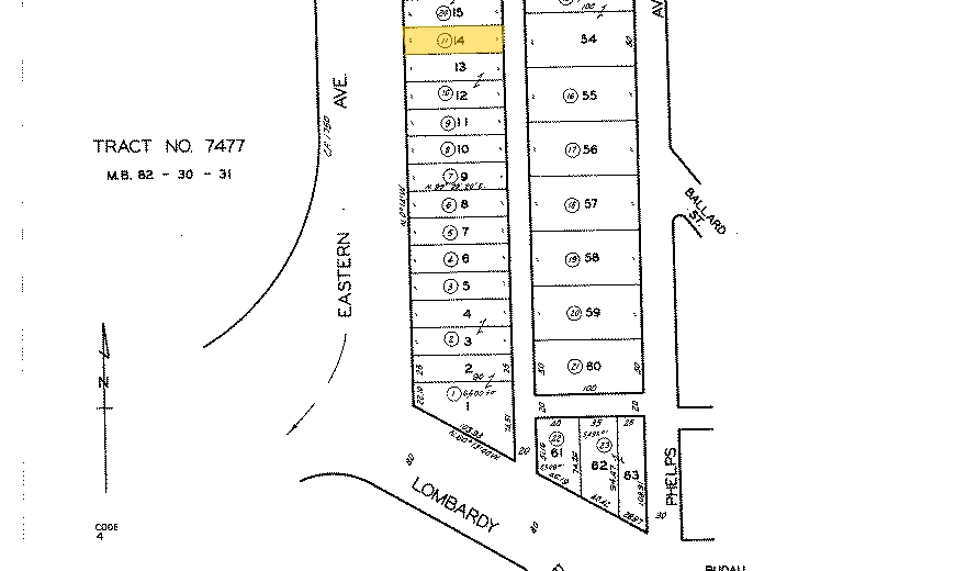 2734 N Eastern Ave, Los Angeles, CA à vendre - Plan cadastral - Image 2 de 12