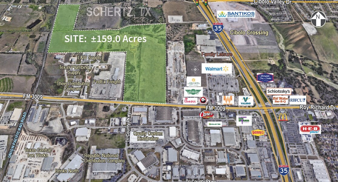 FM 3009 & IH-35, Schertz, TX à vendre Photo du bâtiment- Image 1 de 2
