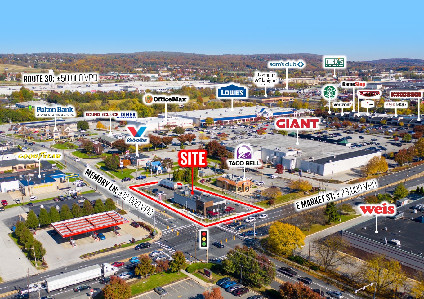 2401 E Market St, York, PA à louer Photo du bâtiment- Image 1 de 3