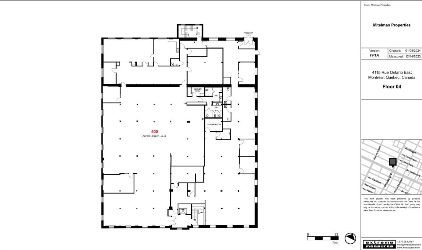 4115 Rue Ontario E, Montréal, QC à louer Plan d’étage- Image 1 de 1
